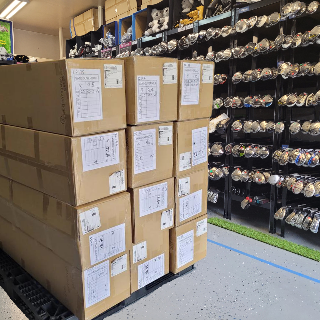 A ton of golf clubs in stock