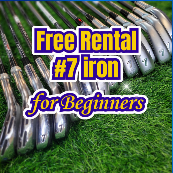 Free Rental # 7 irons for Beginners