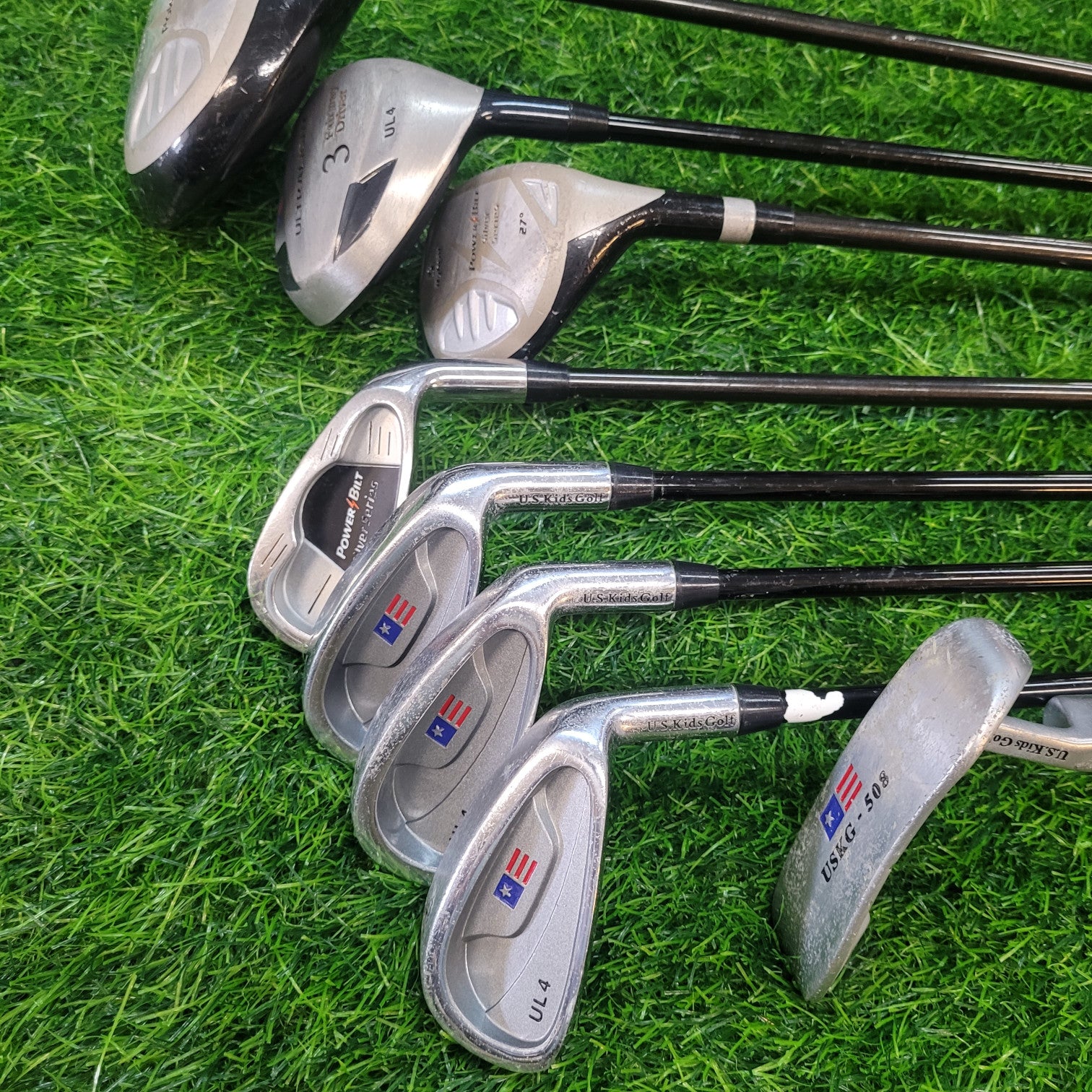 Power Bilt Full Set / US Kids iron / 49-53" tall / 8pcs / Kids