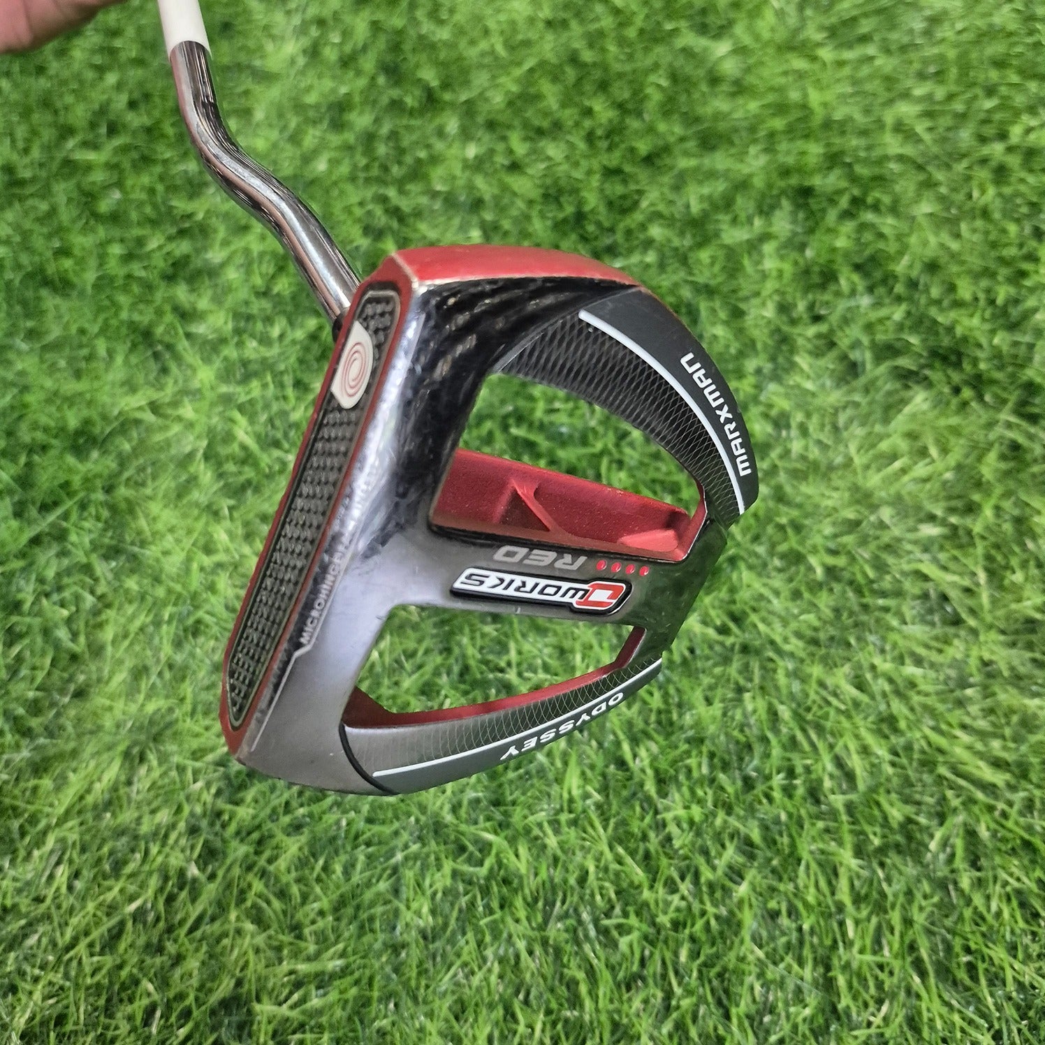 オデッセイ O-WORKS RED MARXMAN 32インチ ODYSSEY オーワークス レッド マークスマン ベンド スーパーストローク 1.0 レディース 中古 オデッセイ O WORKS RED MARXMAN 32インチ レディース パター