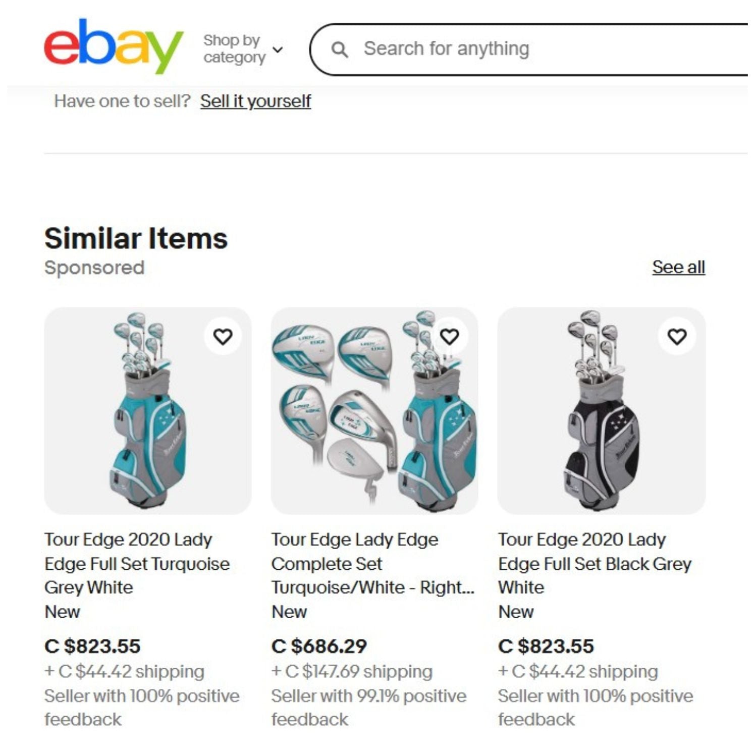 Tour Edge Full Set / Lady Edge(Green) / 10pcs / Women (Brand New)